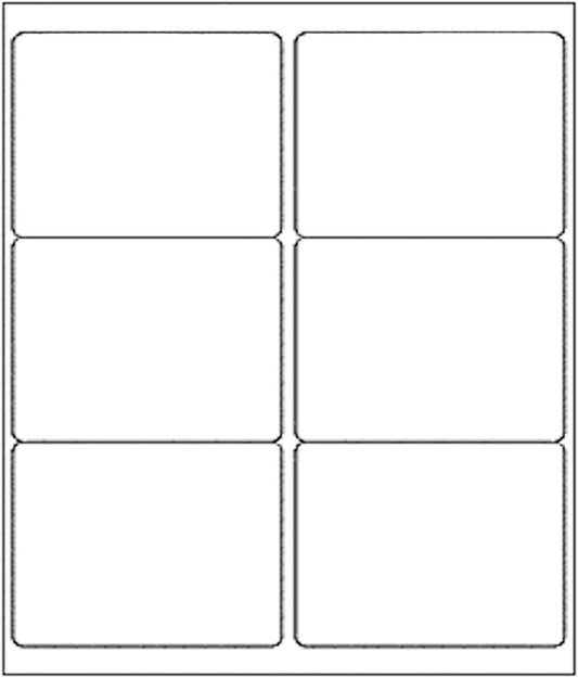 BESTEASY 3 1/3" x 4" Labels Shipping Labels for Laser Inkjet Printers, 6 Up Self Adhesive FBA Address Labels, White Matte Mailing Label Stickers (100 Sheets, 600 Labels)