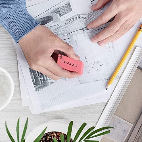 Pink Erasers, 60 Count Rectangular Eraser Bulk Pack, Latex Free Pink Pearl Erasers for School Supplies, Art and Office