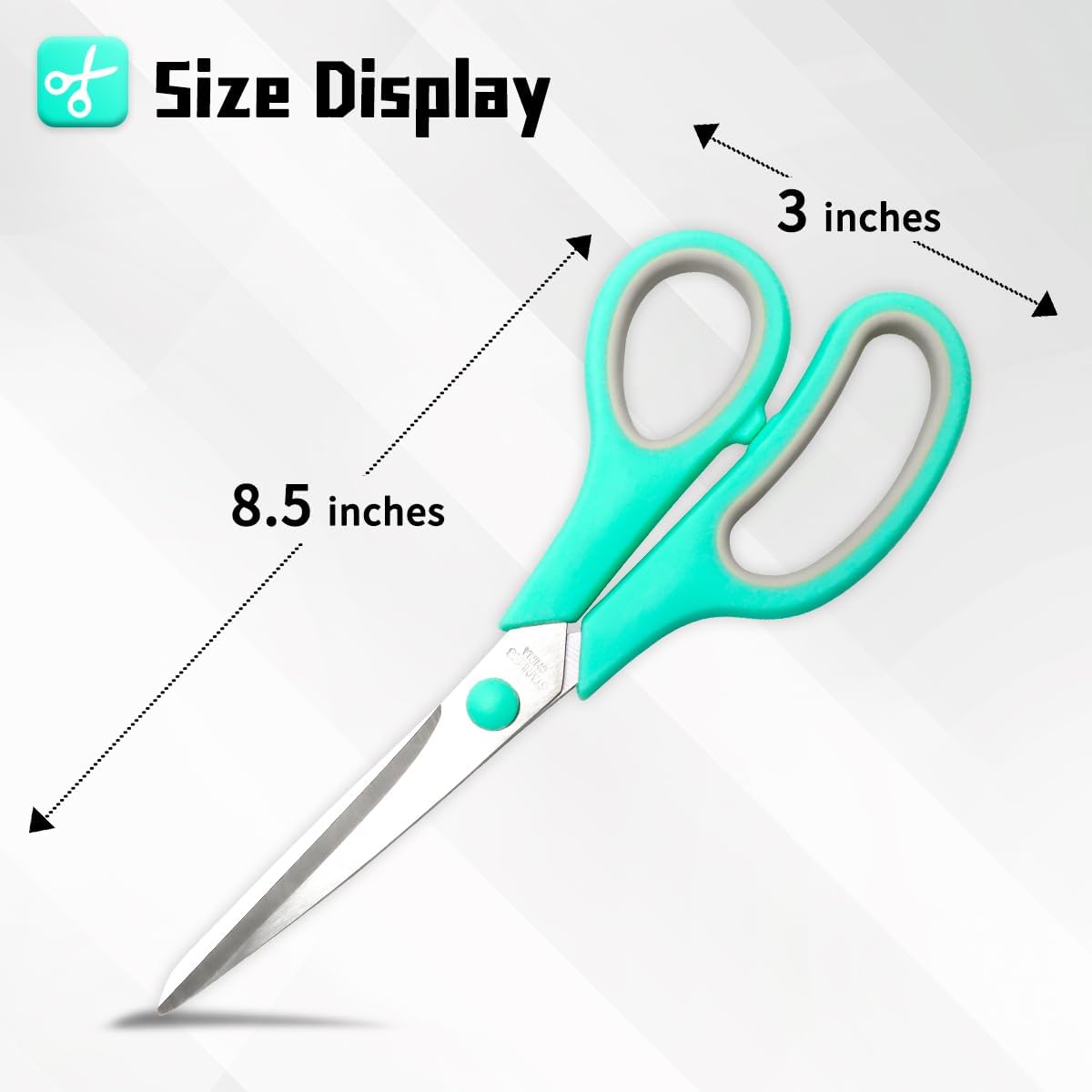 Vitoler Scissors All Purpose, 8.5" Heavy Duty Scissors Bulk,Cute Scissor for Office Craft Fabric, Back To School Supplies