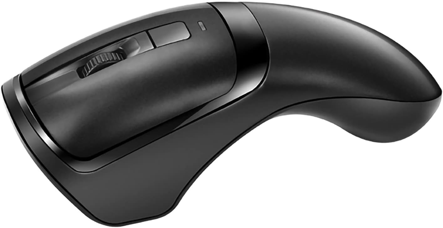 New Wireless Mouse Barcode Scanner, 2-in-1 Design 2D Handheld Barcode Scanner with Wireless Mouse Functions for POS System,Store,Supermarket, Warehouse.(Black)