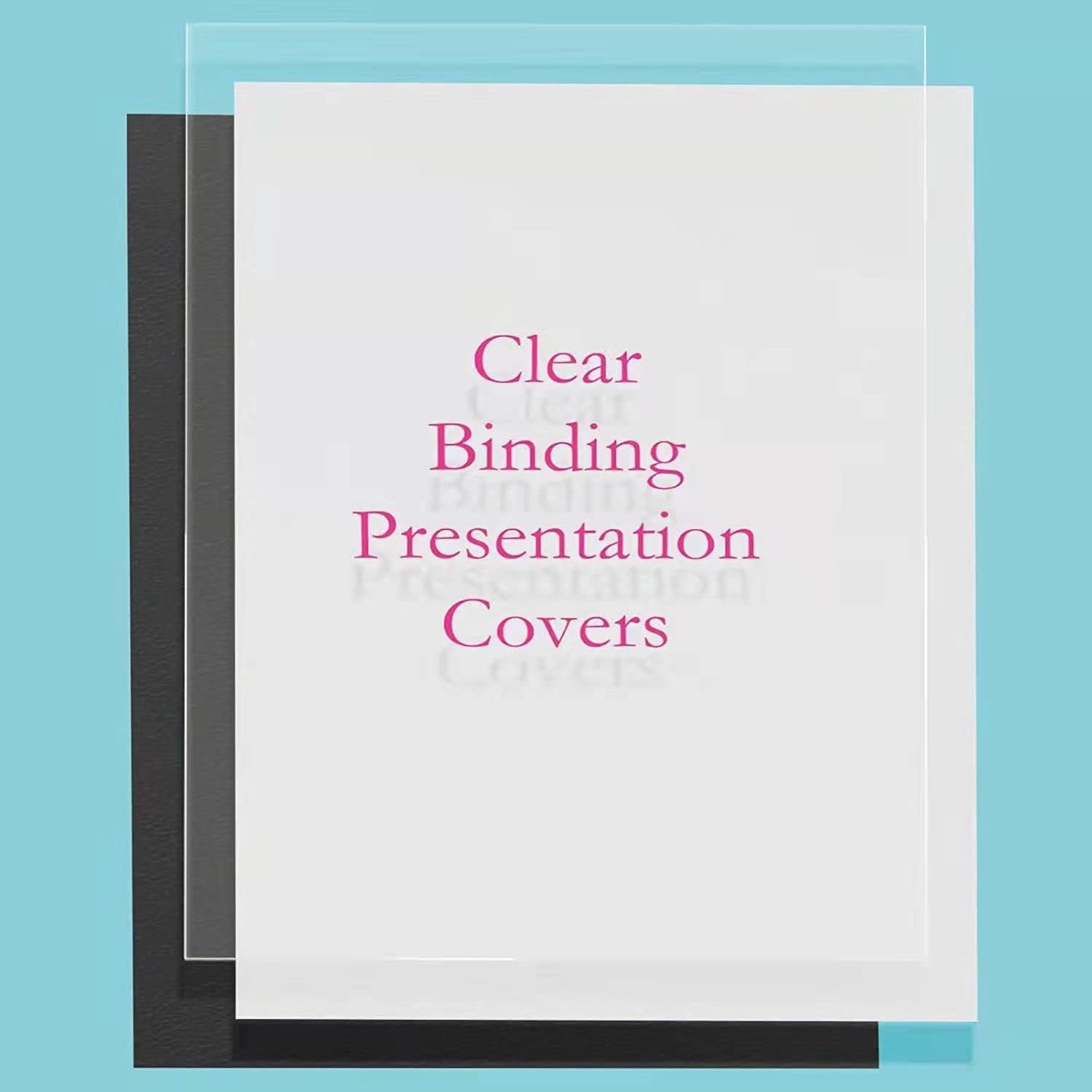 TOTiyea 200 Pack 5 Mil PVC Binding Presentation Covers, Clear Report Covers for Binding,8.5x11 Inches,Letter Size