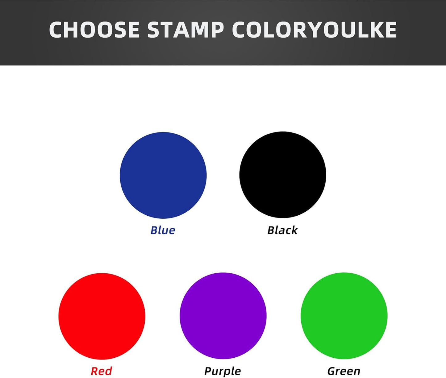 Custom Logo Self-Inking Stamp - Personalized Self-Inking Stamper for Business Logos & Text - 6 Sizes - Choose from 5 Ink Colors