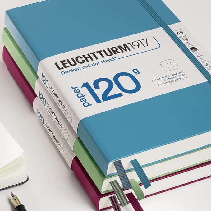 LEUCHTTURM1917 - 120G Special Edition - Medium A5 Ruled Hardcover Notebook (Lilac) - 203 Numbered Pages with 120gsm Paper