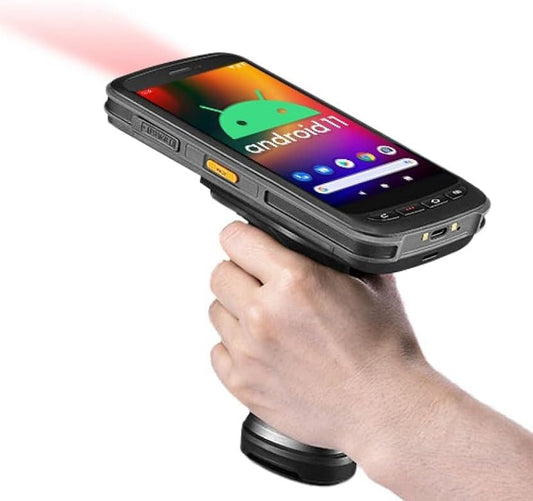 Chainway C72 Ultra Rugged Android Barcode Scanner, Pistol Grip, Android 11, Google Play, Zebra 2D/1D/QR Barcode Reader, 5.2” Vivid Screen, WiFi, GPS, 8000mAh All Day Battery (Build Your Own)