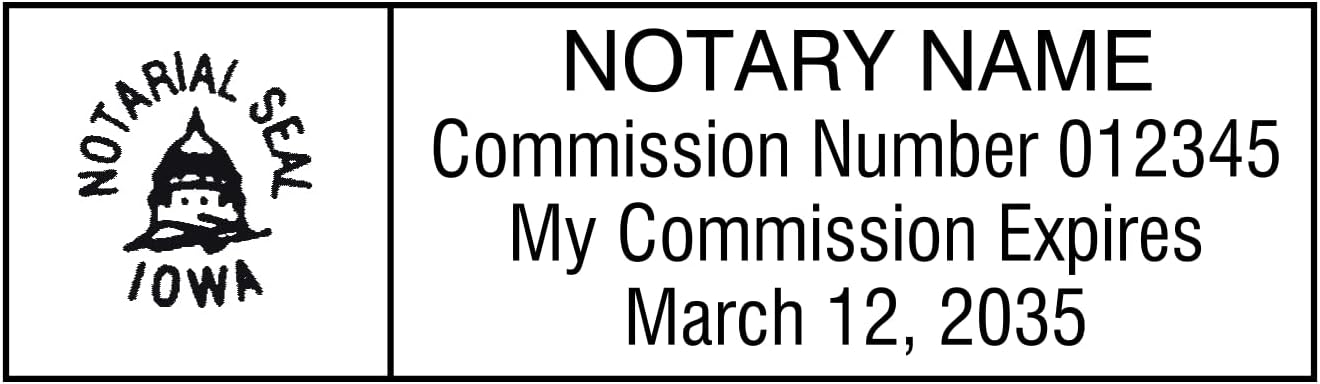 Notary Stamp Seal Ink Personalized Self Inking Stamp Custom Stamp Rubber Stamp Trodat 4913 Self Ink Notary Stamp - 7/8" x 2-3/8" Impression Area