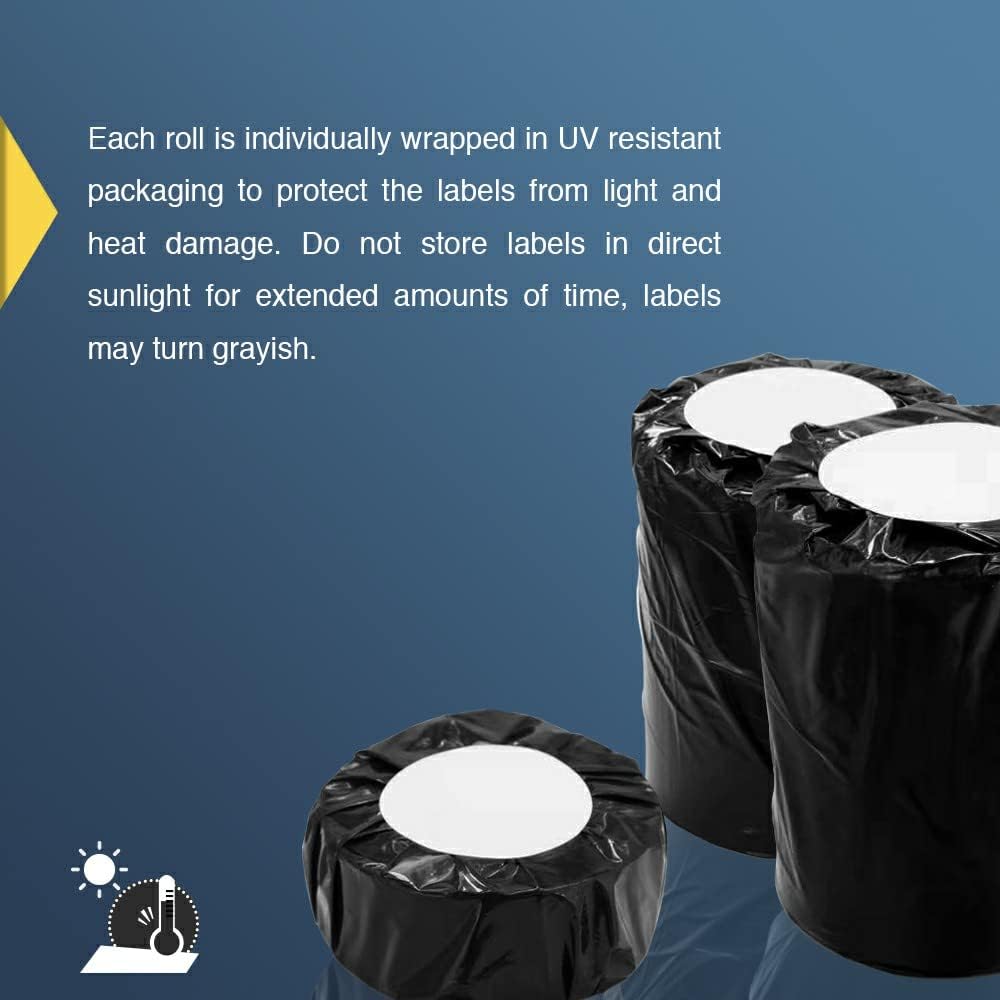 BETCKEY Colored Labels Compatible with Dymo 30336 (1" x 2-1/8") Return Address Labels, Compatible for Dymo LabelWriter Thermal 450, 4XL & Zebra Desktop Printers [6 Rolls, 3000 Labels, Pink]