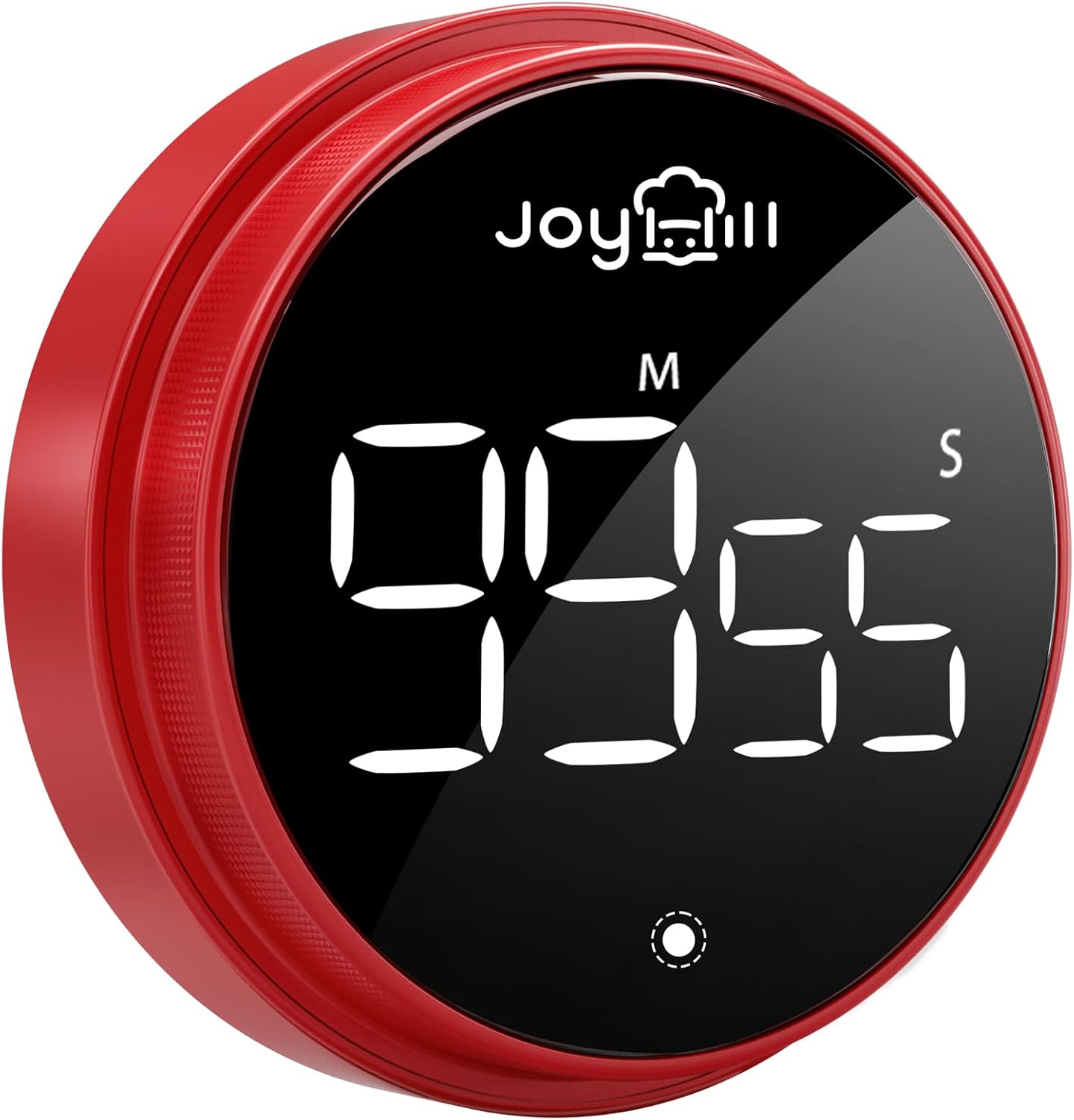 JOYHILL Digital Kitchen Timer, Large LED Display with Magnetic Countdown 3 Volume Levels, Ideal for Cooking Classroom Studying Fitness, Timer for Kids and Seniors Red
