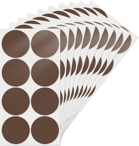Brown Dot Stickers 2 Inches Round Sticker, Circle Colored Labels Color Coding Labels for Office Classroom Toddlers Activity 80 Pieces