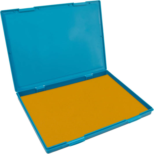 MaxMark Extra Large Dark Yellow Ink Stamp Pad - 8.25" x 11.5" - Industrial Felt Pad - Dark Yellow Color