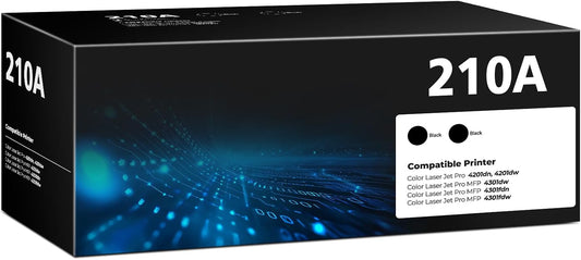 210A Black Toner Cartridge Color Laser jet Pro MFP 4301fdw Compatible for HP 210A 210X Toner Cartridges Replacement HP210A HP210X for Color Pro 4201dw 4201dn MFP 4301fdn 4301fdw 4301dw Printer, 2 Pack
