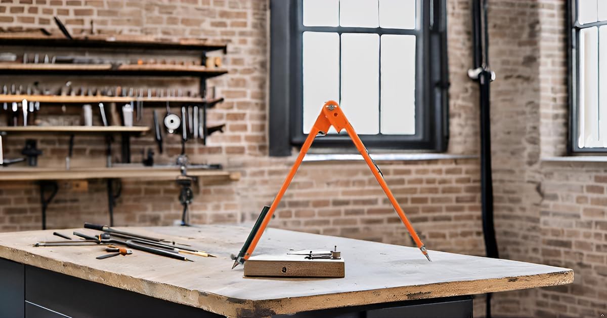 Professional Woodworking Compass Pencil Marking Compass Circle Maker Scriber Compass for Geometry (Large)