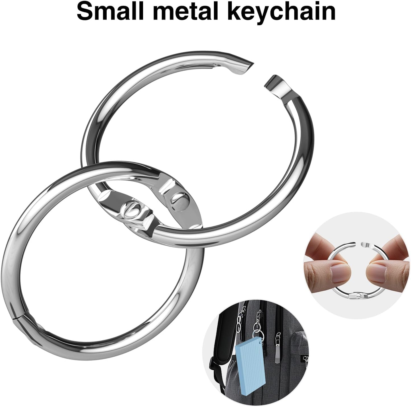 250 Count Blue Index Cards 3x5 Inch with Key Ring, Color Flash Index Card (50 Sheets Each), Durable & Portable Note Taking for Students, Teachers, Study Note Cards for Office Home School