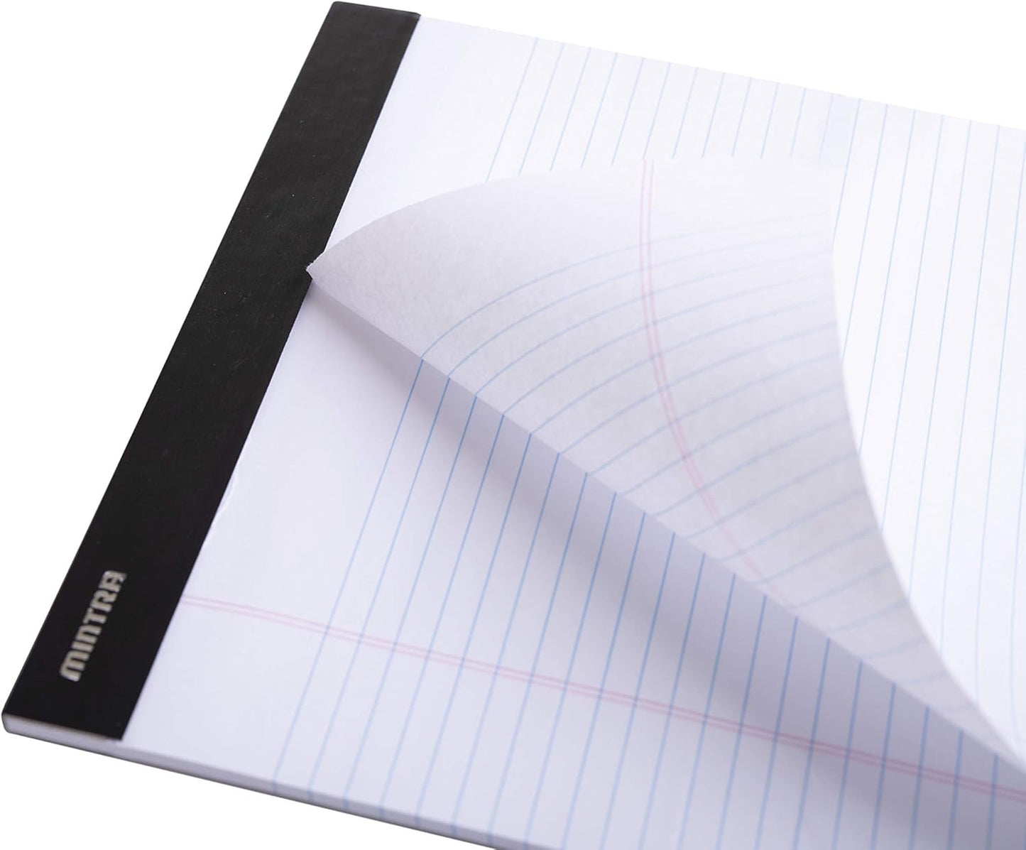 Mintra Office Legal Pads - ((BASIC WHITE 6pk, 8.5in x 11in, WIDE RULED))