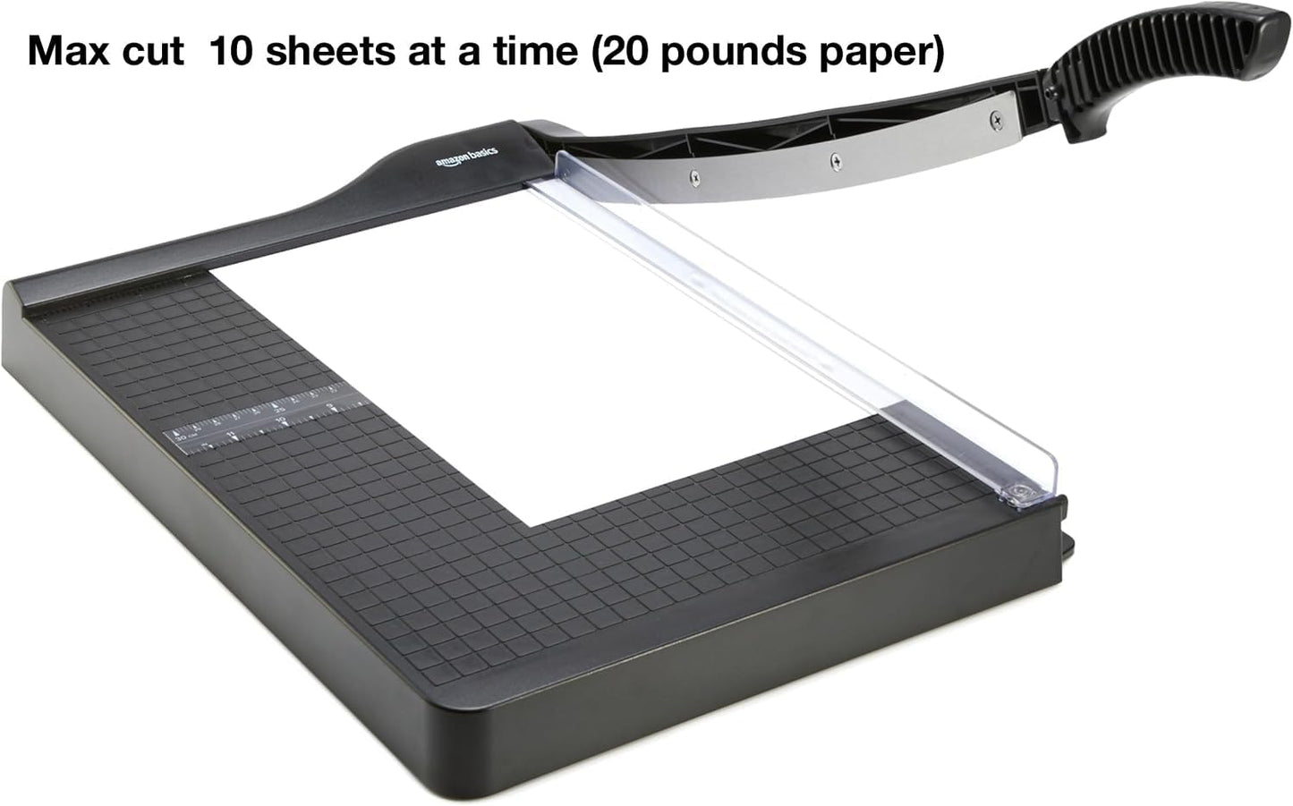 Amazon Basics Paper Trimmer Cutter for Office and Crafts, Heavy-Duty, Portable Paper Slicer, 15-Inch, 10-Sheet Cardstock