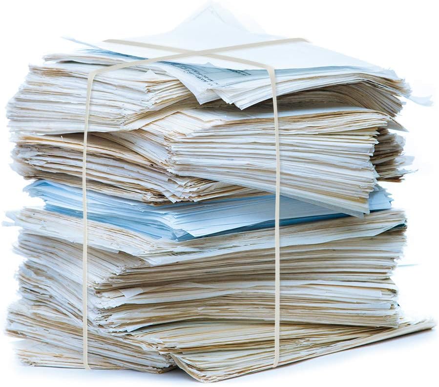 Coopay 12 Inches Extra Large Rubber Bands, 30 Pieces Heavy Duty Trash Can Band Bulk, Strong Elastic for Office Supply School Home, Garbage Cans, File Folders (White)