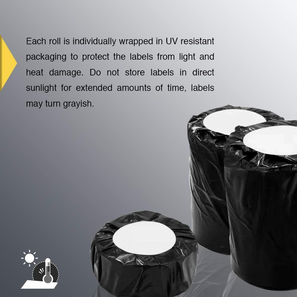 BETCKEY - 4" x 2.5" Shipping & Multipurpose Labels Compatible with Zebra & Rollo Label Printer,Premium Adhesive & Perforated[Orange, 6 Rolls, 3720 Labels]