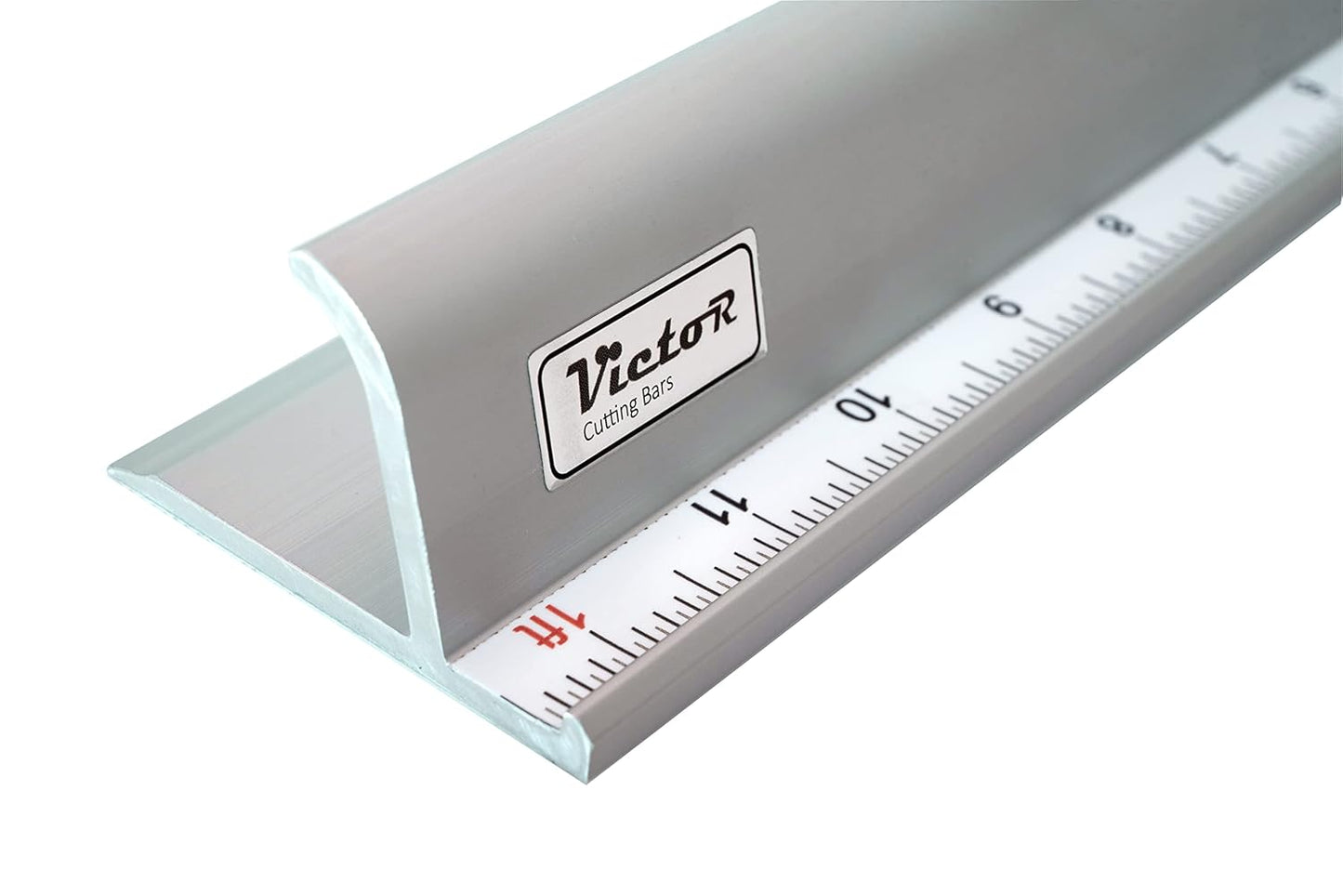 Victor 30-Inch Professional Aluminum Safety Ruler with Finger Guard Edge and Non-Slip Base - Great for Precision Cutting and Projects - Heavy-Duty Cutting Ruler for Safe Use
