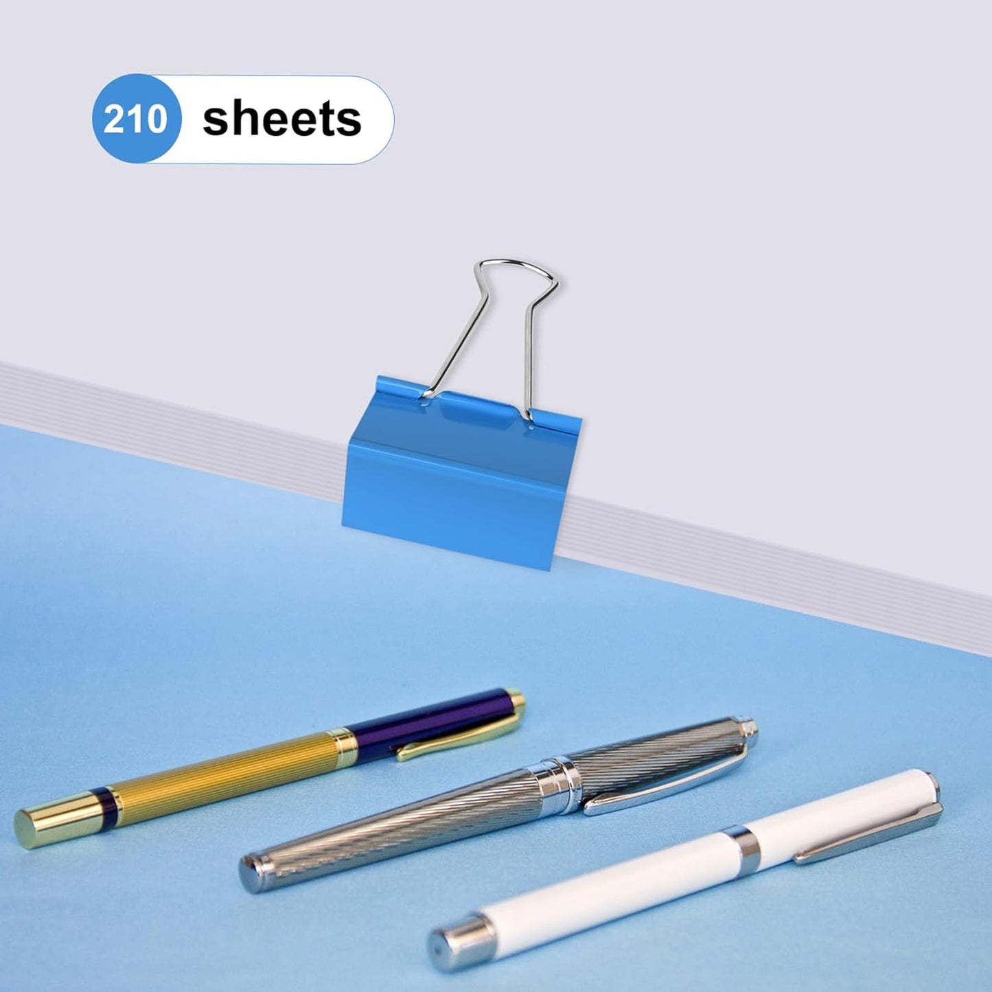 18 Pcs Extra Large Binder Clips 2 inch Length, Colorful Big Paper Clips for Office