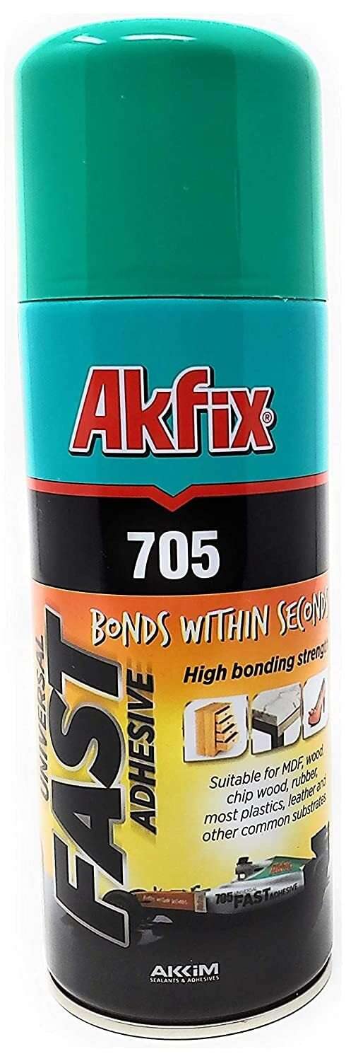 Akfix 705 Spray Adhesive Activator - Cyanoacrylate Super Glue Accelerator Spray for Plastic, Metal, Wood & PVC, CA Glue Activator - Only Activator | 6.76 fl oz 1 Pack