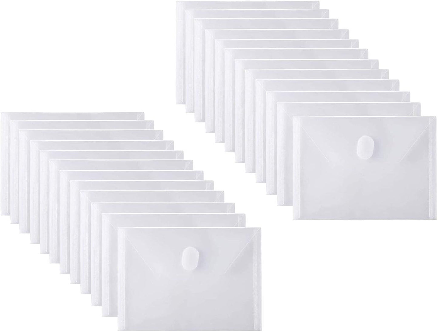 24 Pack Clear Die & Stamp Storage Bag Transparent Plastic Folders for Cutting Dies Stencil Embossing Crafts for DIY Scrapbooking Paper Card Craft Organizer Holder