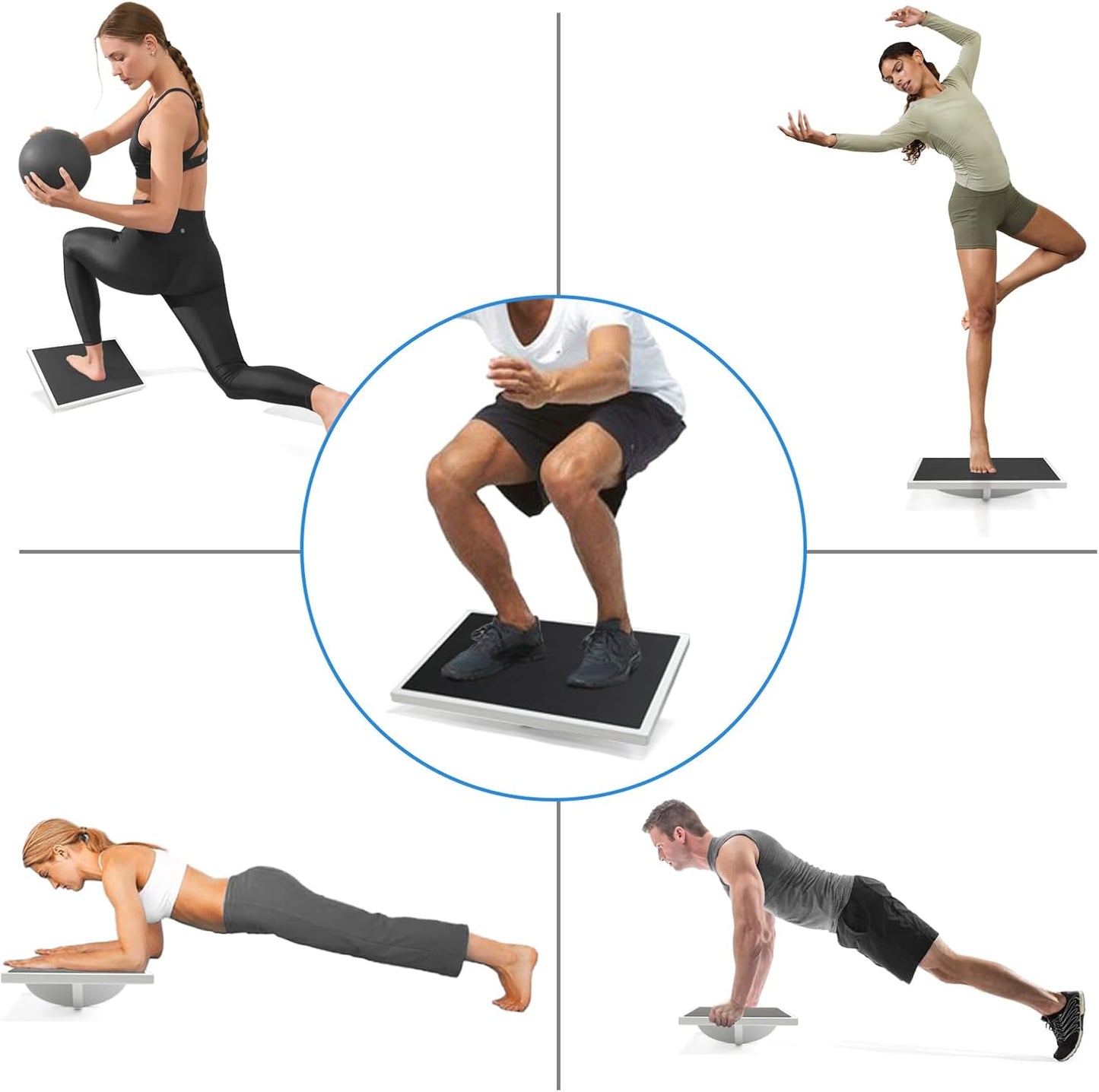 WOOD CITY Under Desk Footrest, 3 Heights Adjustable Foot Rest with Silicone Surface, 3 in 1 Non-Slip Foot Stool Improve Posture, Reduce Fatigue & Pain， Ideal for Home/Office/Gaming (White)