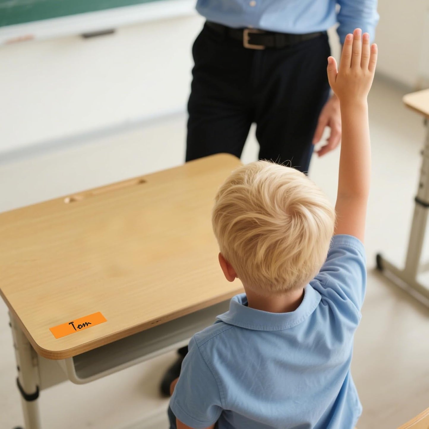 3 × 1 Inches Orange Rectangle Color Coding Labels 1000 PCS, Self-Adhesive Writable Waterproof Vinyl Blank Sticker Roll for Office Home School Business