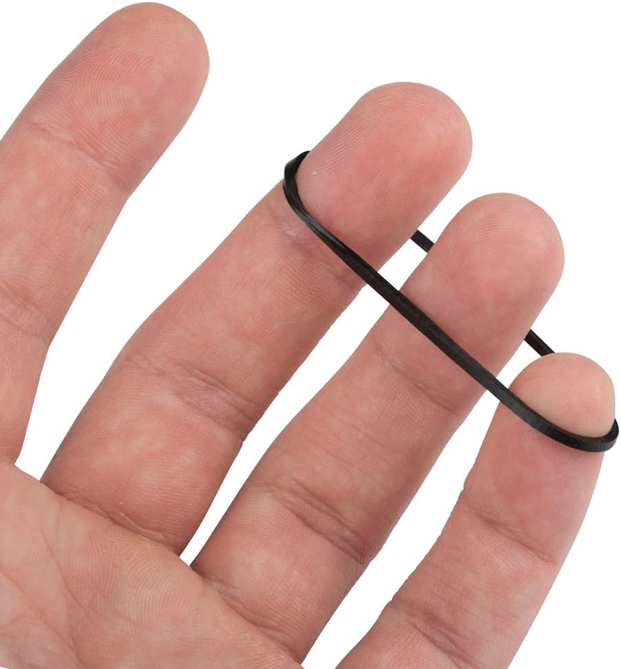 JAM PAPER Durable Rubber Bands - Size 16 - Black Multi-Purpose Rubberbands - 100/Pack