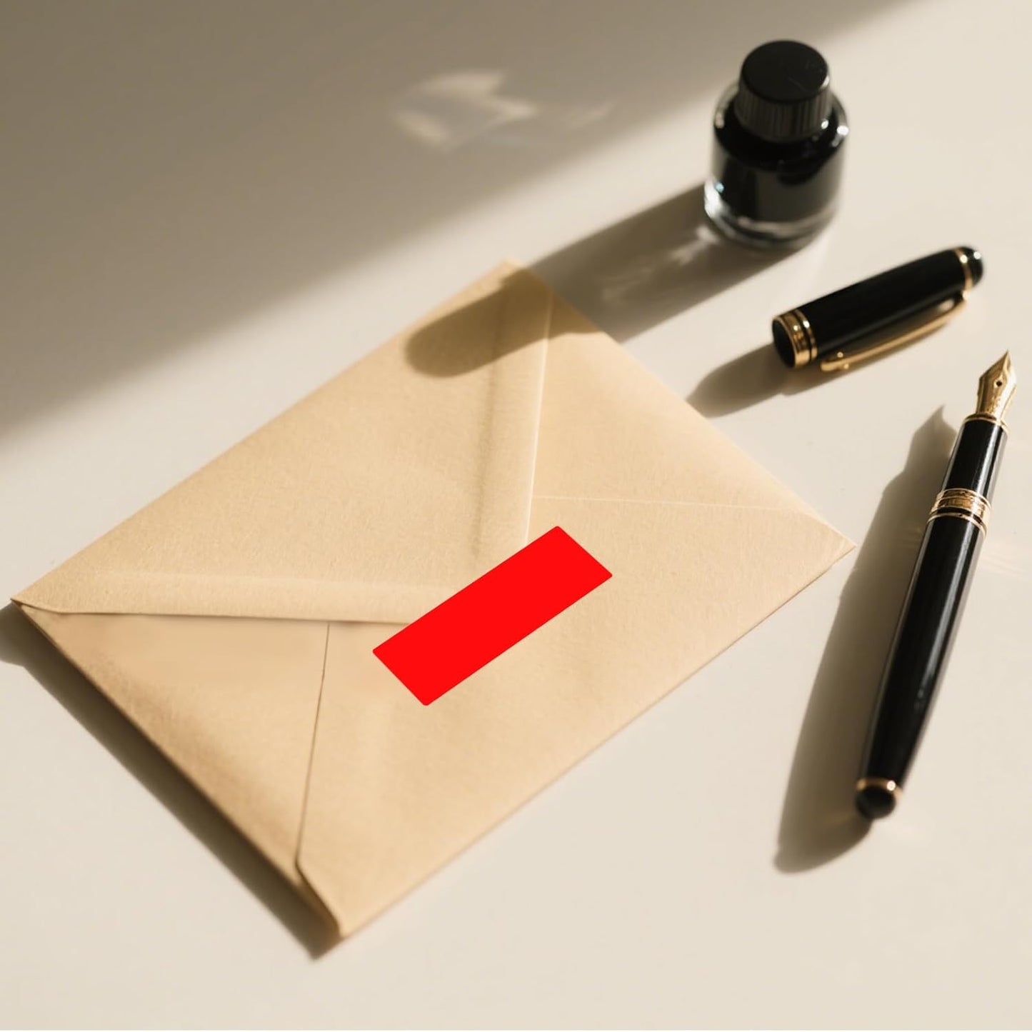 3 × 1 Inches Red Rectangle Color Coding Labels 1000 PCS, Self-Adhesive Writable Waterproof Vinyl Blank Sticker Roll for Office Home School Business