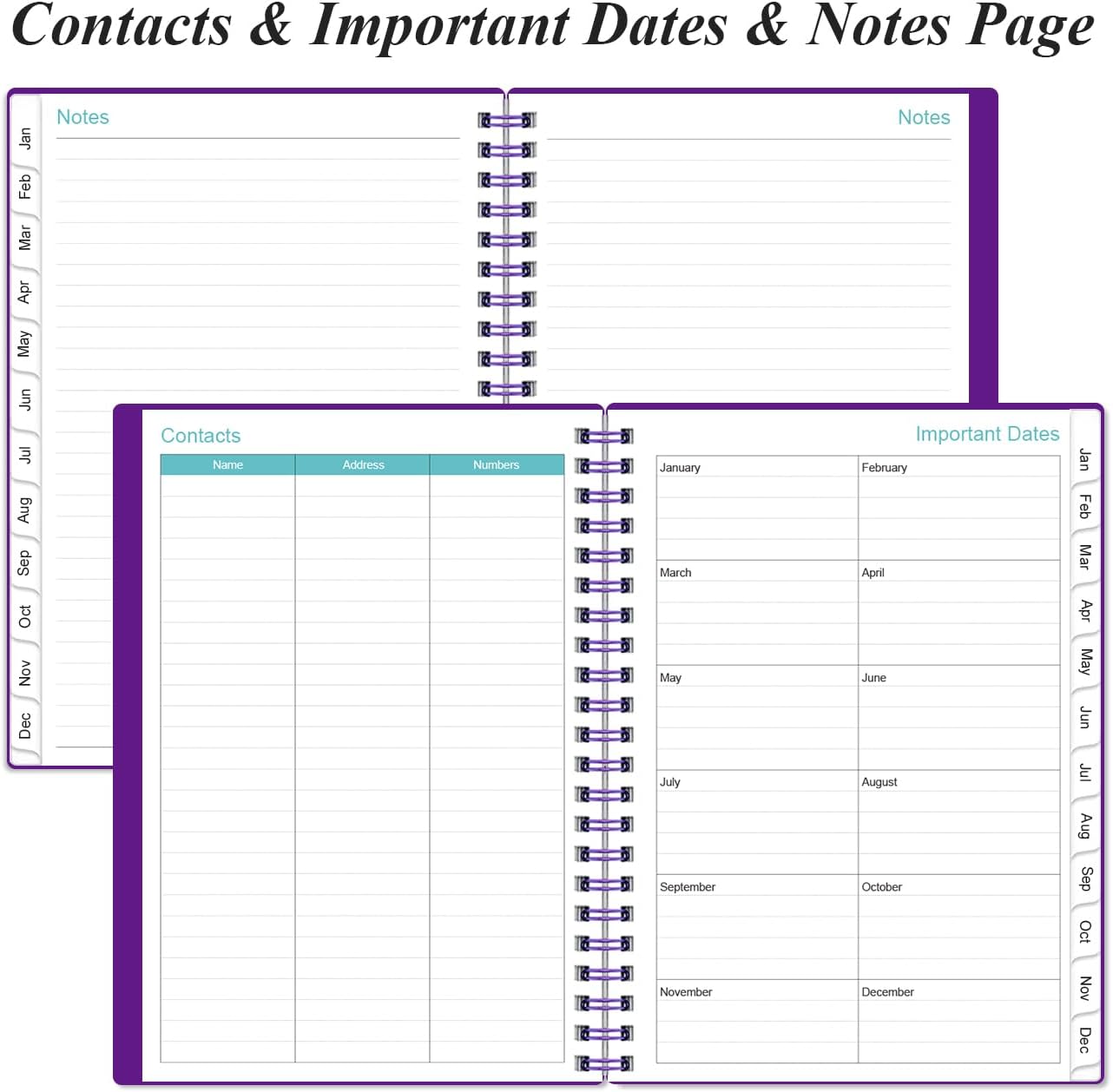 2026 Appointment Book & Planner - Hourly Planner from January 2026 - December 2026, Weekly Appointment Book 2026 with 30-Minute Interval, 6.4" x 8.5", Purple
