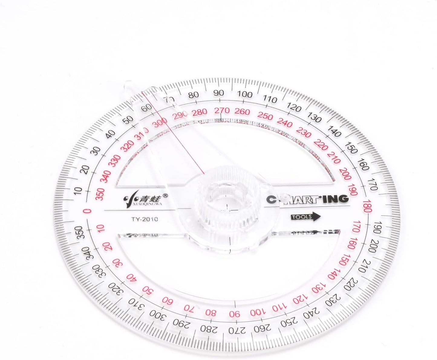 360° Protractor Set (20-Pack) – Clear Plastic Math Protractors for Geometry, Drafting & Angle Measurement – 4-Inch Swing Arm Protractor Ruler for Students, Engineers & Artists