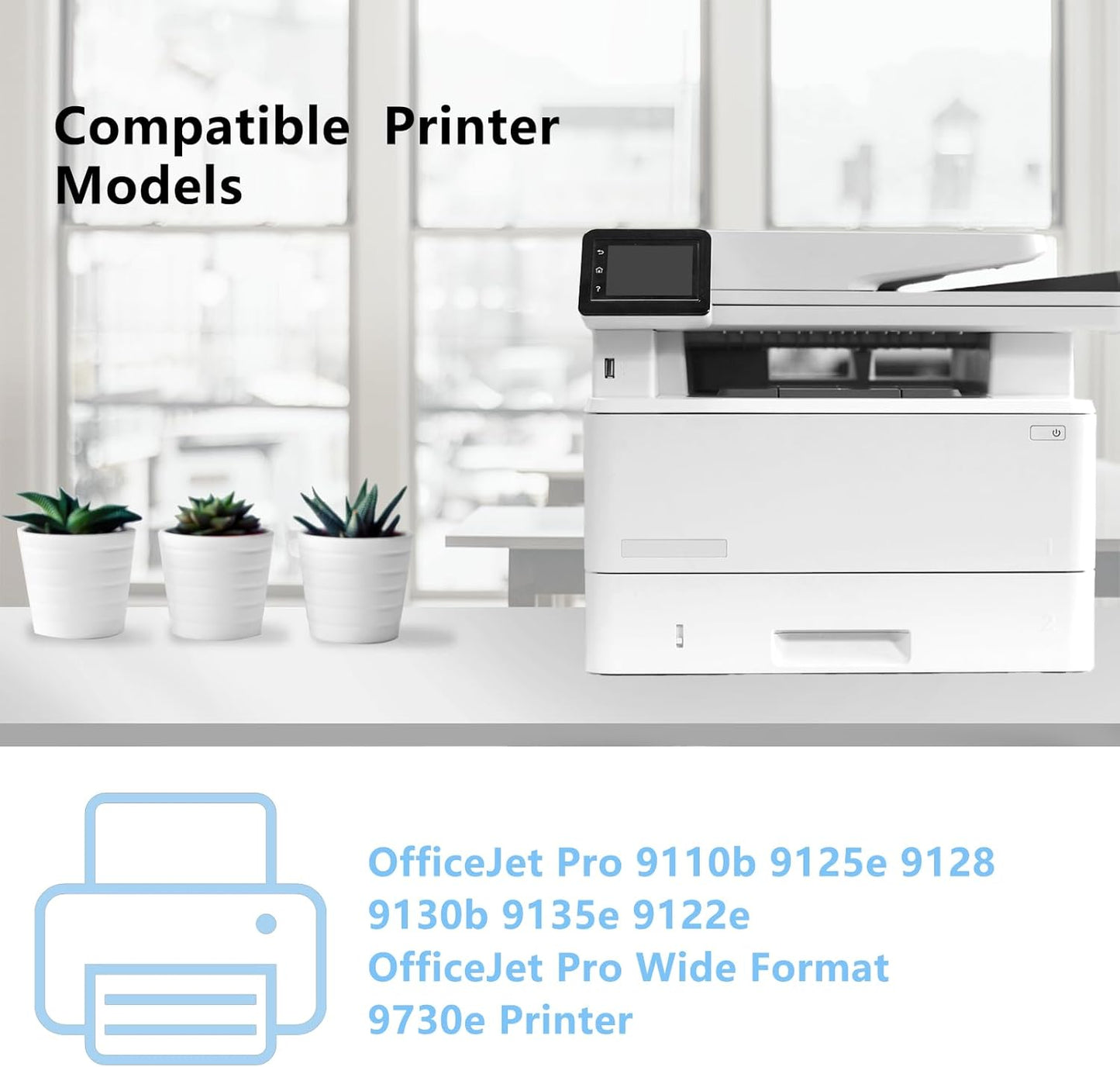 936 936e Extra High Capacity Ink Cartridges for HP 936 936e 936XL Ink Work with OfficeJet Pro 9110b 9128 9130b 9125e 9135e 9122e 9730e Printers (4-Pack Black Cyan Magenta Yellow)