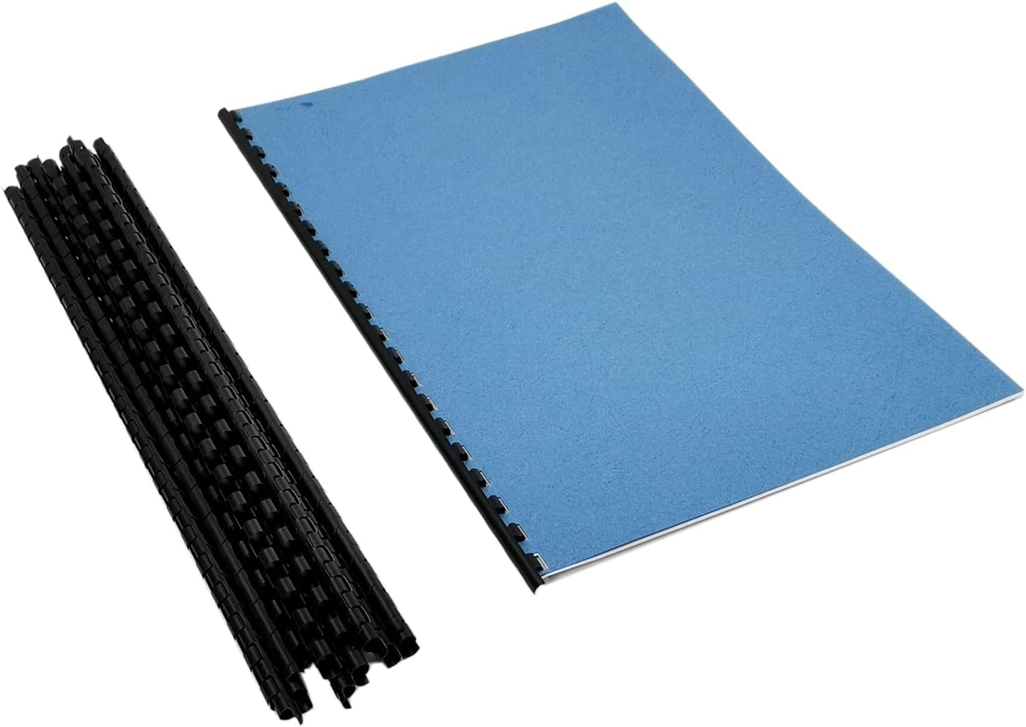 Rayson CR8BK Plastic Comb Binding Spines, 40-Sheets Capacity, 5/16" Black 19-Ring Comb Binding, Max. Binding Letter Size Paper (8.5"×11"), Box of 100