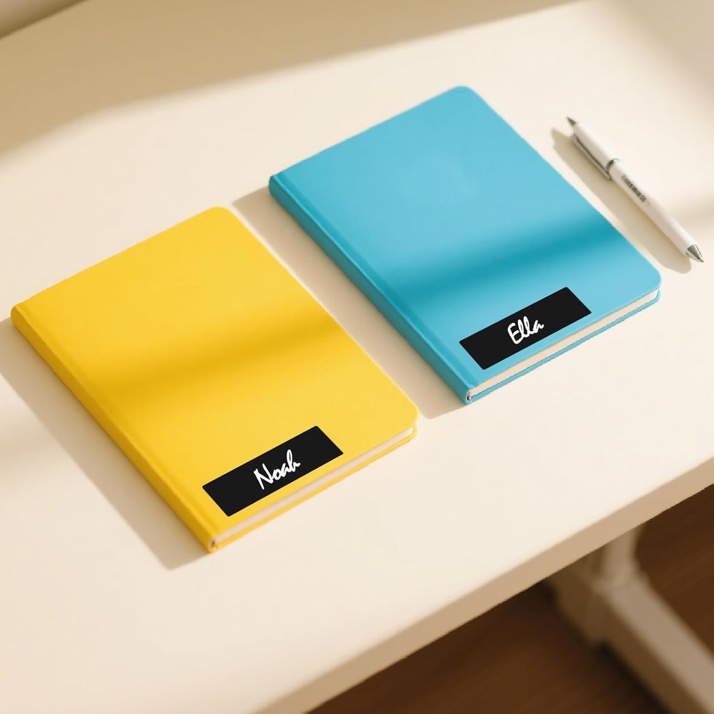 Black Rectangle Color Coding Labels 3 × 1 Inches, Self-Adhesive Writable Waterproof Vinyl Blank Sticker Roll for Office Home School Business 1000 PCS