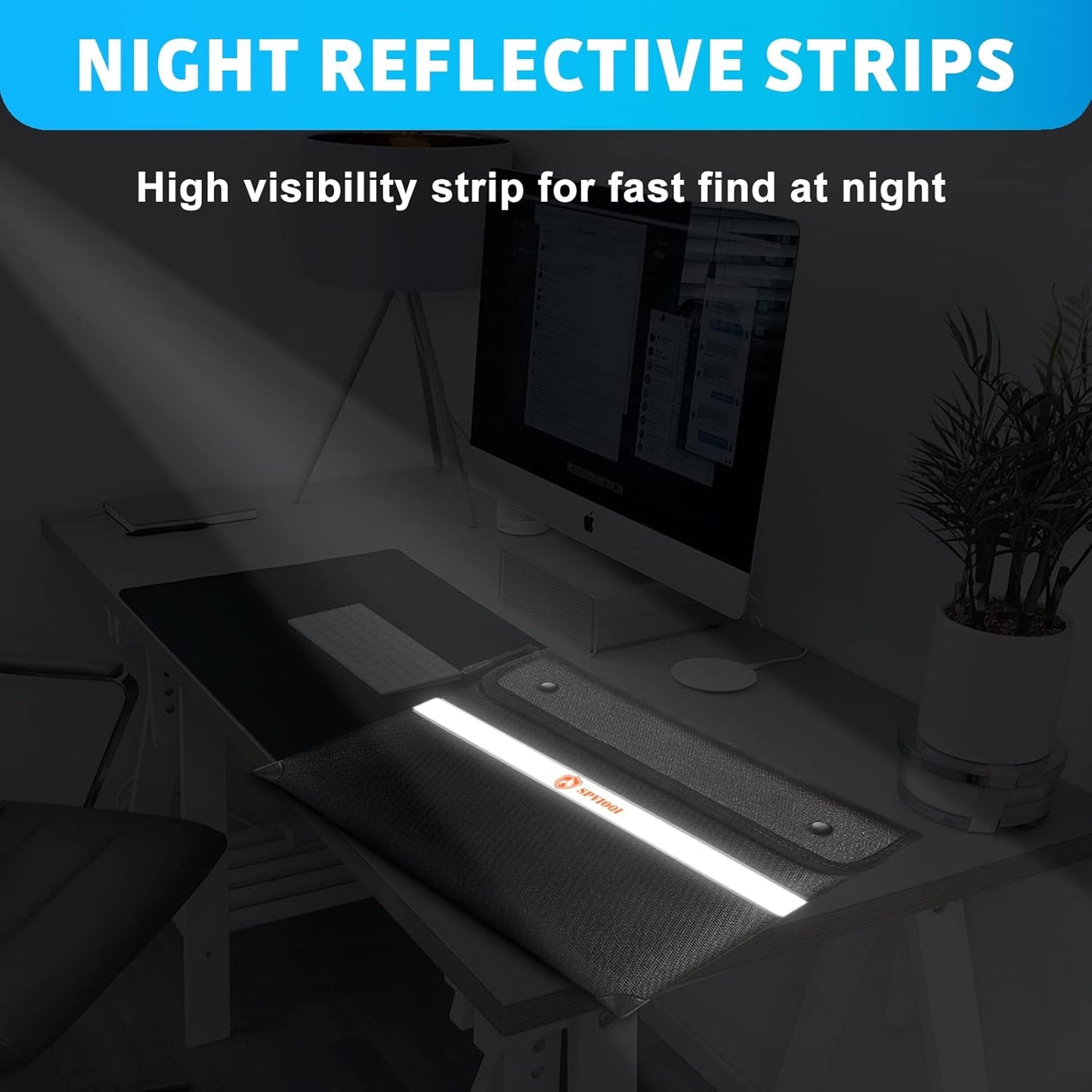 Upgraded 5200°F Fireproof Document Bag - Heat Insulated, Fireproof Bag with Zipper, Reflective Strip for Fast Find, Water Resistant, Firep roof Money Bags for Cash, A5 Important Documents and Valuable