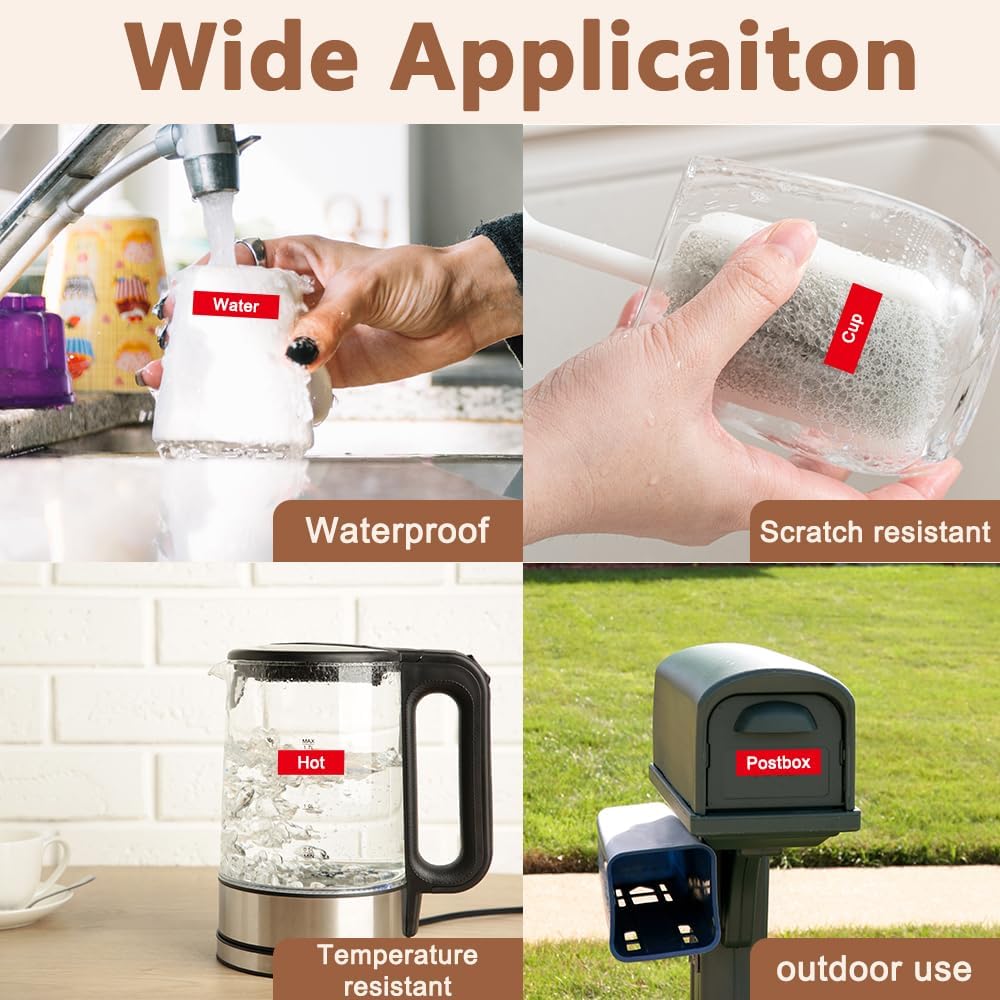 Hehua Tze Tz Tape 12mm 0.47 Laminated Red Compatible for Brother P-Touch TZe-435 TZe435 TZ-435 TZ435 Tape for Ptouch PT D210 D200 D220 D610, 1/2'' x 26.2ft White on Red, 3 Pack