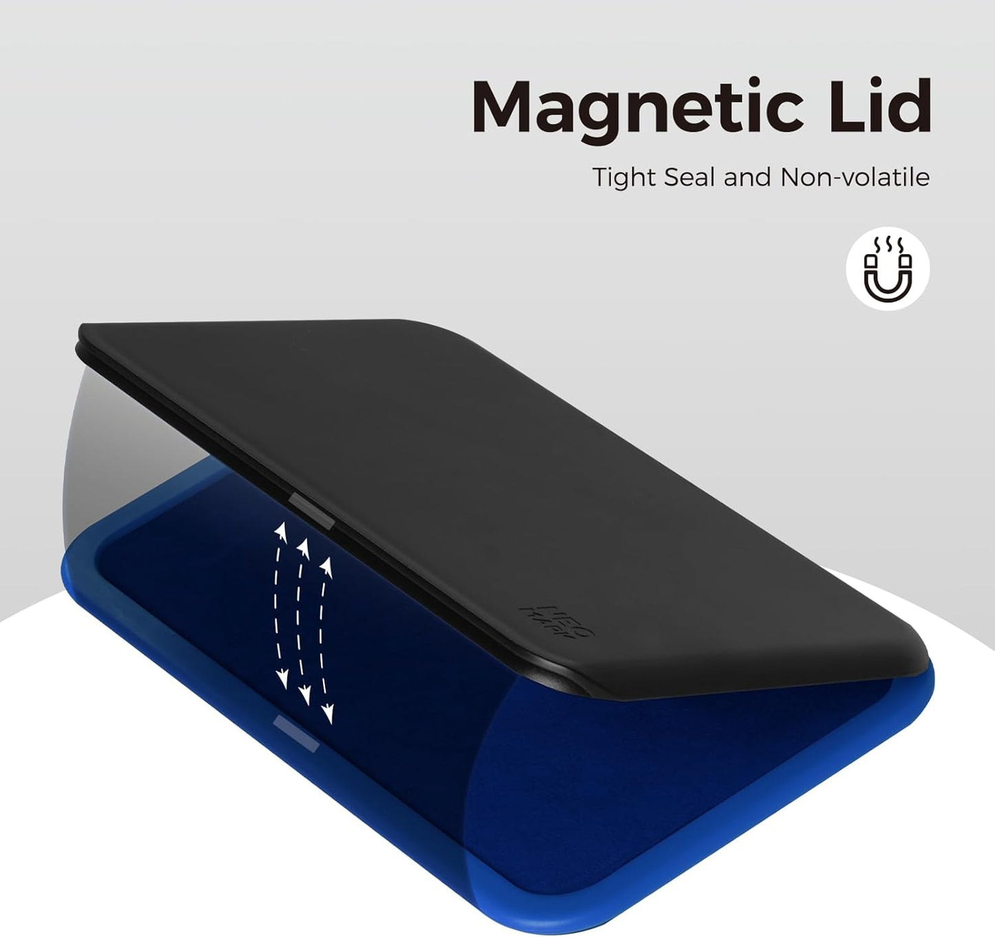 Large Stamp Pad - 3.50"x 6.25", Magnetic Lid, Premium Quality Felt Stamp Pad (Blue)