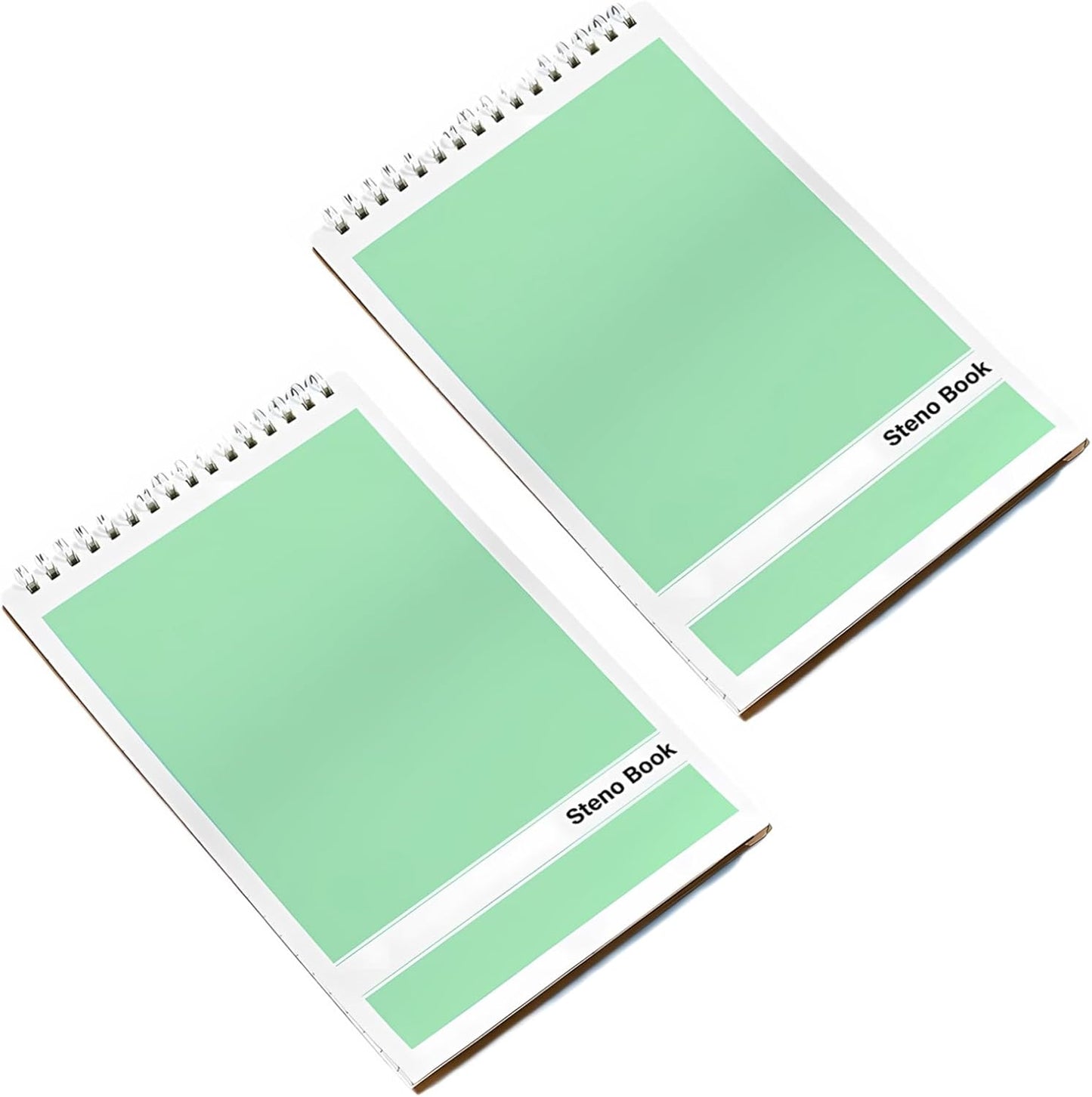 Steno Pads – 6x9 Inches 80 Sheets Steno Notebooks for Writing Notes in School, University, College & Office (2PCS Turquoise)