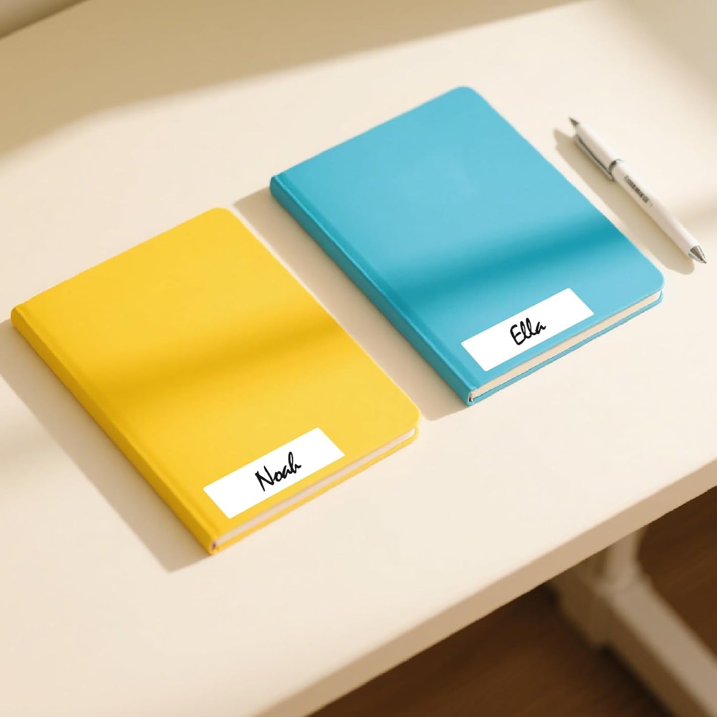 3 × 1 Inches White Rectangle Color Coding Labels 1000 PCS, Self-Adhesive Writable Waterproof Vinyl Blank Sticker Roll for Office Home School Business