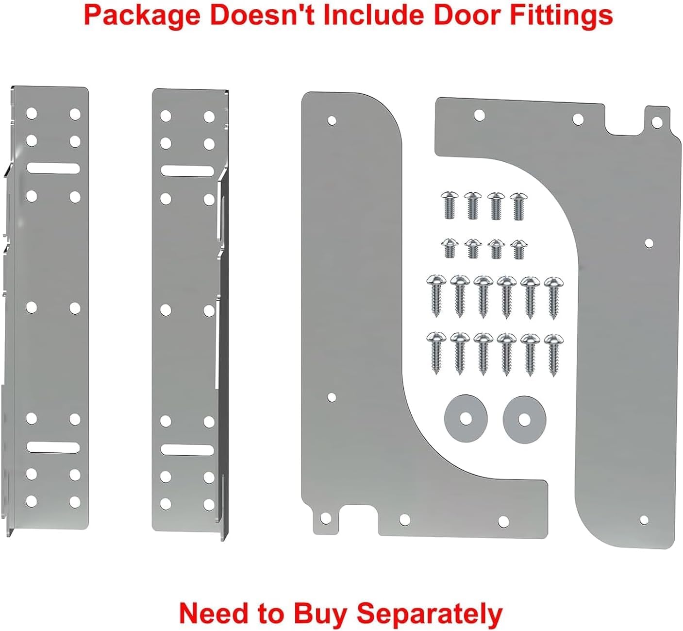 Single Pullout Trash Can for Under Kitchen Cabinets Include Single 35QT Trash Bin Doesn't Include Door Fittings, Bottom-Mount Recycling Bin