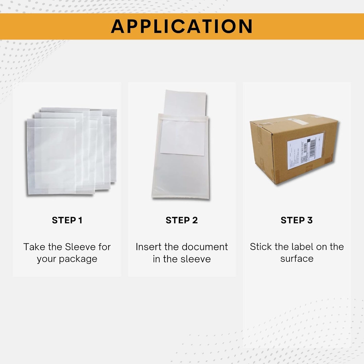 10,000 Pack 7"x10" Shipping Label Sleeves – Clear Self-Adhesive Packing Slip Pouches, Waterproof Packing List Envelopes – Ideal for Shipping Documents, Mailing Labels, Invoices & Packing Slips