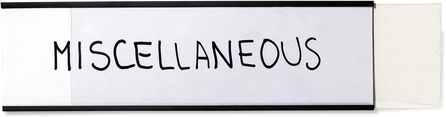 SmartSign Magnetic 'C' Channel Label Holders | 2.5" x 8" Pack of 10