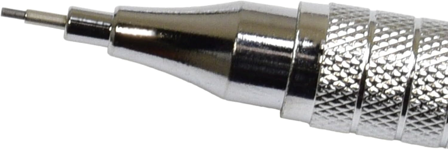 PIPER Quadrata Metal Mechanical Pencil 0.7mm with Erasers and HB #2 Lead Refills for Art, Sketching, Writing, Drafting (BluVerde)