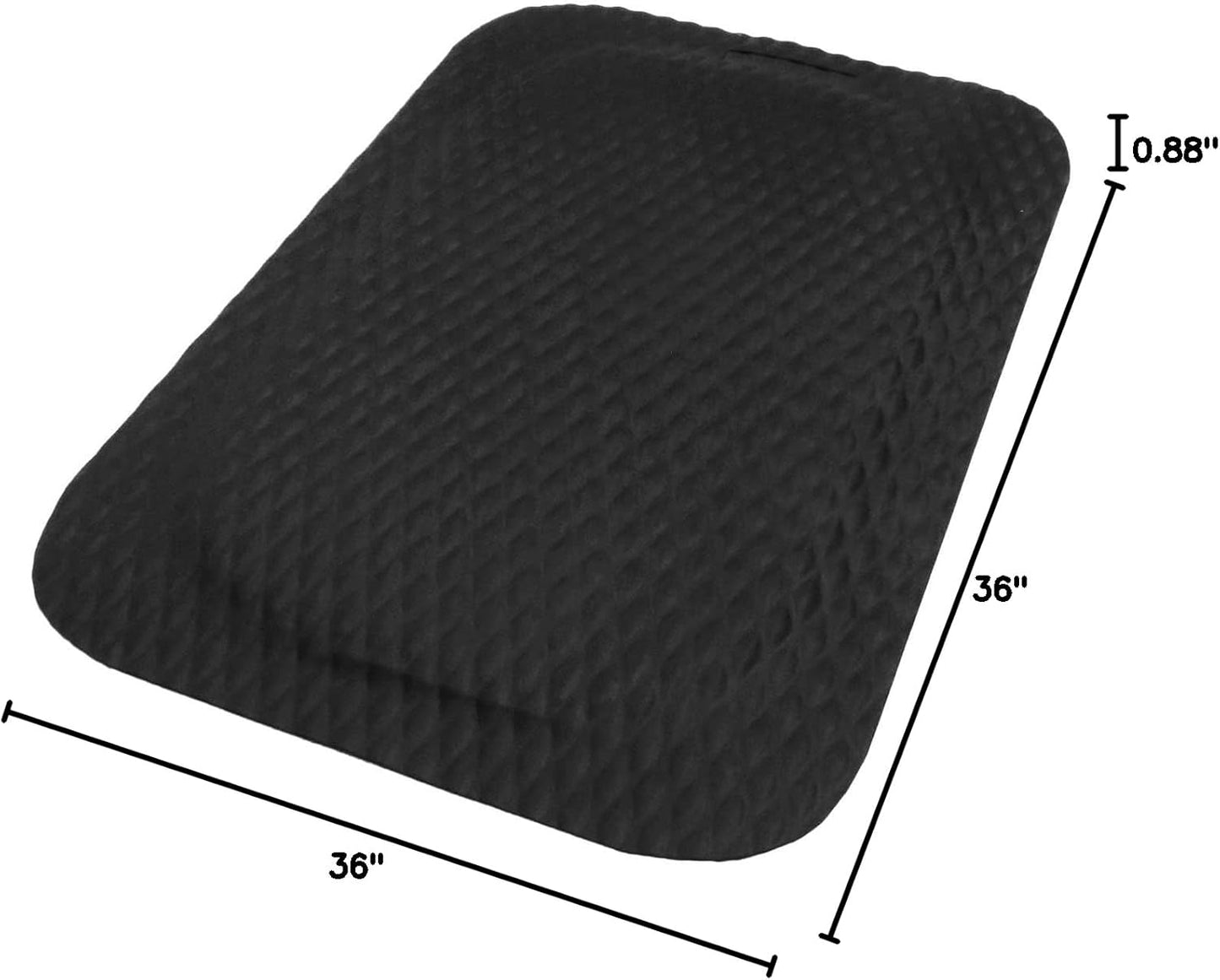 M+A Matting Hog Heaven Anti Fatigue Mat - Welding Safe, Slag Proof, Grease and Oil Proof, Industrial Grade Mat for Commercial Areas (3' x 5', 7/8" Thick)