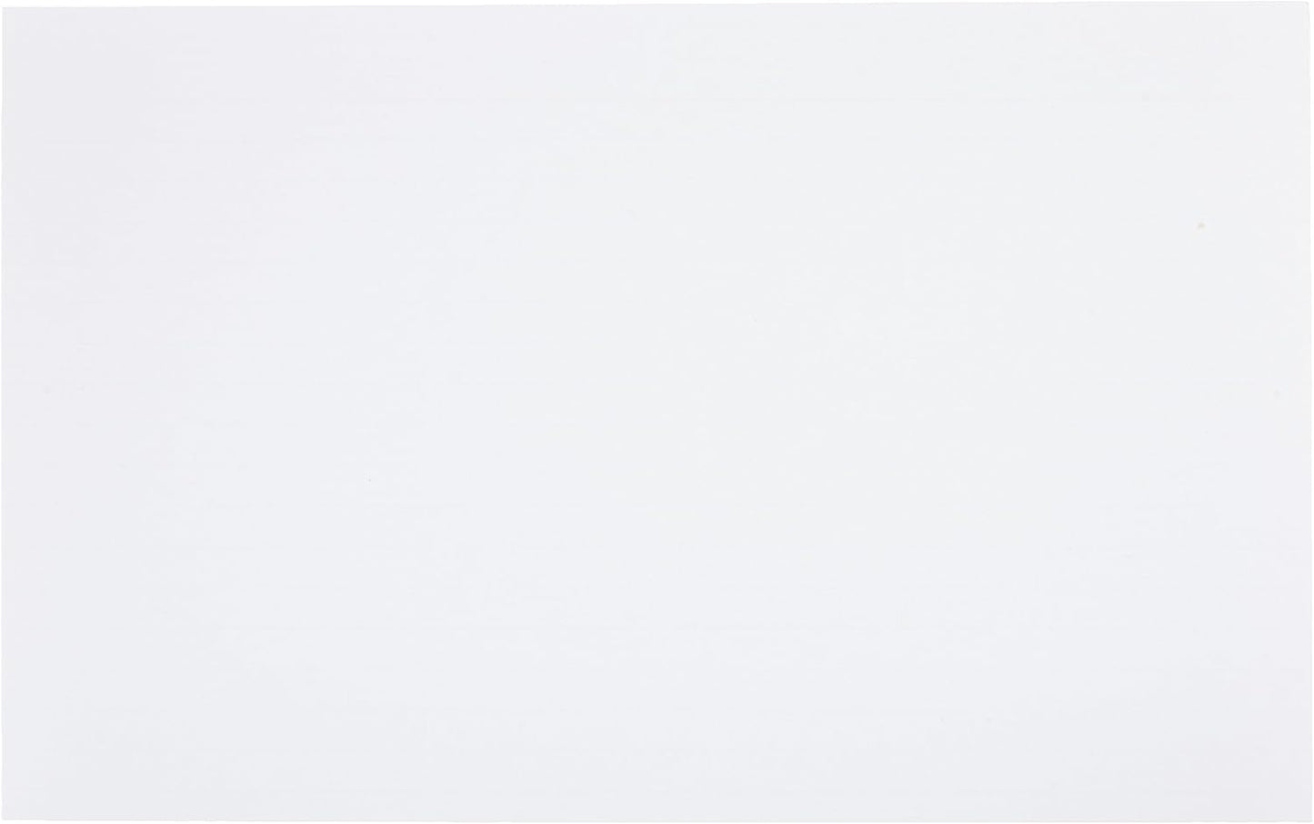 Amazon Basics Ruled Lined Index Note Cards, 500 Count, 5 Pack of 100, White, 5 in x 8 in