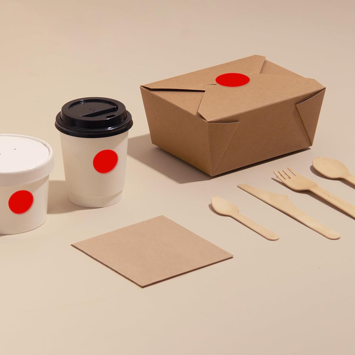 Red Dot Stickers 2 Inches Round Sticker, Circle Colored Labels Color Coding Labels for Office Classroom Toddlers Activity 80 Pieces