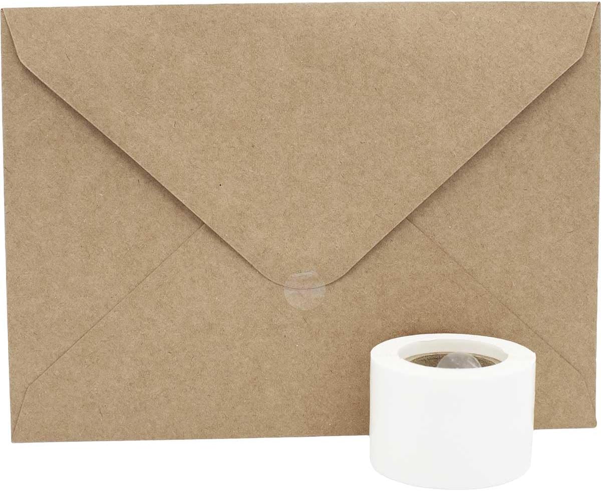 Ultra Clear Retail Wafer Seals for Mailing Packaging .5 Inch Round Circle Dots 1,000 Adhesive Stickers