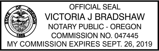 Oregon Notary Stamp | State Notary Self-Inking Stamp | Official Seal | Meets Required Specifications