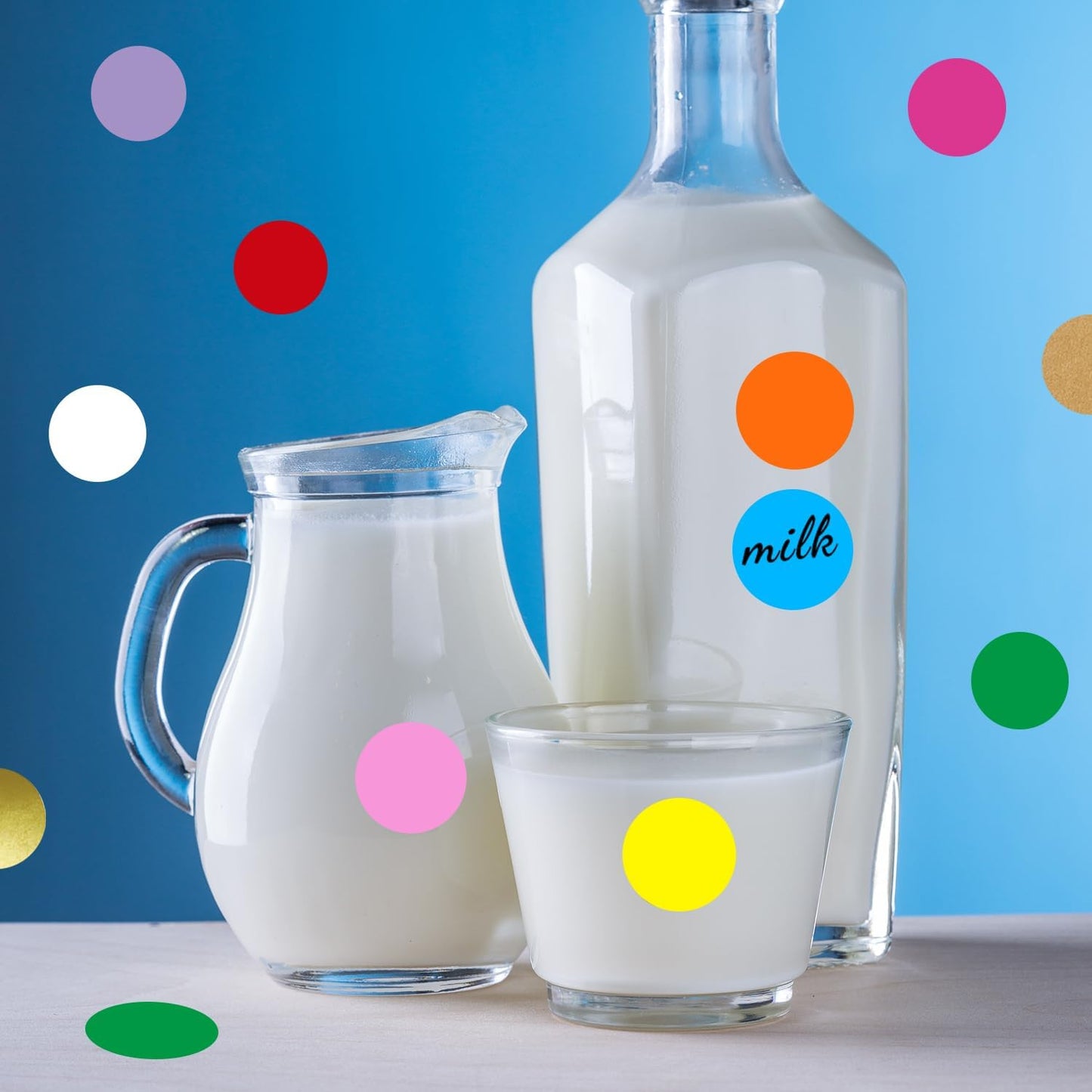 1 Inch Removable Color Code Dot Sticker Round Labels,Garage Sale Stickers Price Tags Label Blank Yard Sale Circle Dot Stickers Removable Writable Not Blurry (1050 Pack,Pink)