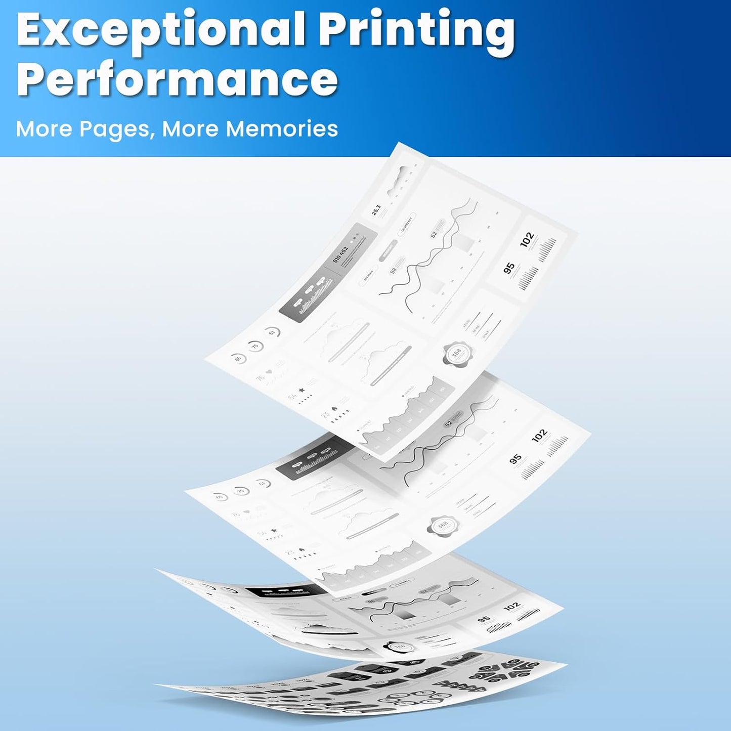 26A Black Toner Cartridge CF226A Compatible for HP 26A 26X Black Toner Cartridge Replacement HP26A Works with Laser Jet pro M402n M426fdw M402dn M402dw M402m Pro MFP M427dw M426dw M426fdn, 1 Pack