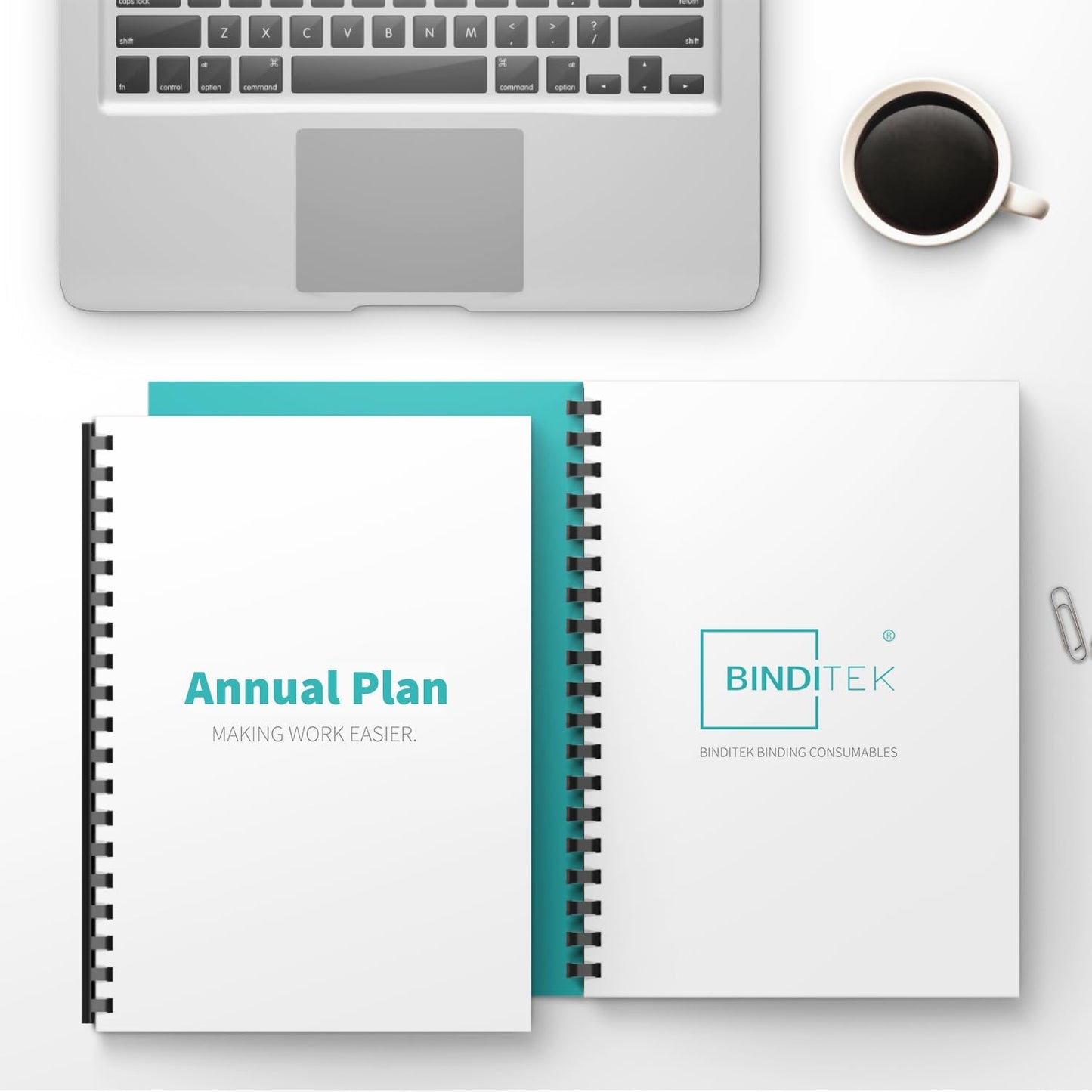 Binditek 50 Pack Plastic Binding Comb Spines, 7/8 Inch Diameter, 190 Sheet Capacity, 19 Ring, for Letter Size, Black, for Students and Coworkers